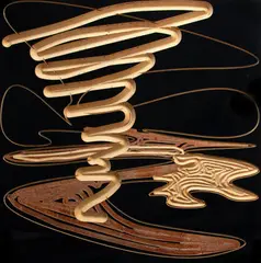 D. J. Simpson, Mr Bezier, laminate on birch plywood (black), 22/25