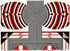 Paratene Matchitt, Te Whai Mo Te Ora, screenprint, 6/10