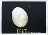 Dick Frizzell, Big Egg, Little egg (actual size)