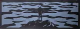 Cleon Peterson, The Seeker, screenprint on rag paper, edition of 50