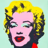 Marilyn by Andy Warhol, silkscreen print by Sunday B. Morning, sold May 2024