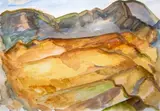 Anna Caselberg, Untitled Landscape, watercolour on paper