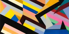 Moving Forward by Anne Riethmaier, acrylic and liquid glass on board, sold May 2024