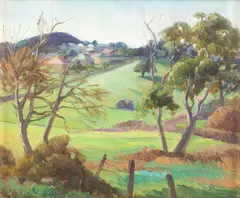 Ida Gertrude Eise, Hillsborough, oil on board