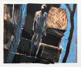 Euan MacLeod, Frontwards, woodblock and lithograph, 12/22