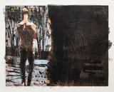 Euan MacLeod, Backwards, woodblock and lithograph, 12/22