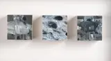 Garry Currin, Perspective, oil on board, triptych