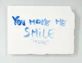 Jeppe Hein, You Make Me Smile Inside, watercolour on paper