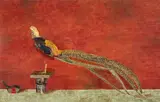 Michael Stevenson, Golden Left-Hander, oil on board