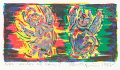 Angel or Devil by Paul Hartigan, screenprint, 5/50, sold May 2024