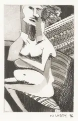 Untitled by Nicole Lusty, monoprint, sold May 2024