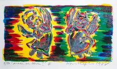 Angel or Devil II by Paul Hartigan, screenprint, 5/50, sold May 2024