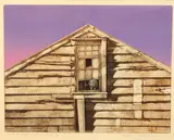 Russell Jackson, Wool Shed - Waiheke Island, etching, 4/100