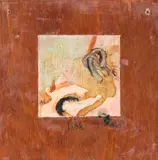 Allie Eagle, Link (1990), mixed media on board