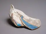 Lyndsay Bedogni, Dove, stoneware with blue glazed highlights