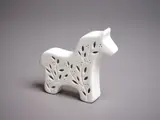 Jules Hunt, Light Horse, porcelain with pierced decoration