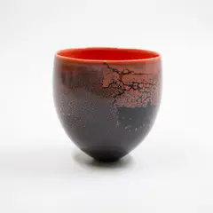 Porcelain vase by Pippin Drysdale, satin and lustre glazes, sold May 2024