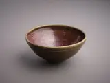 Graeme Storm, Stoneware bowl, with hare fur's type glaze to the interior (hairline crack)