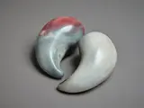 Potter Unknown, Two small raku fired sculptures