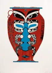 Whātonga by Shane Cotton, screenprint on 640gsm paper, 9/40, sold Mar 2024