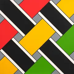 Lattice No. 143 by Ian Scott, acrylic on canvas, sold Mar 2024