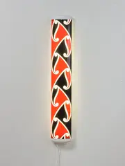 Michael Parekōwhai, The Bosom of Abraham, screenprinted vinyl on fluorescent light housing