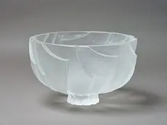 Ice Bowl by Ann Robinson, cast glass, sold Mar 2024
