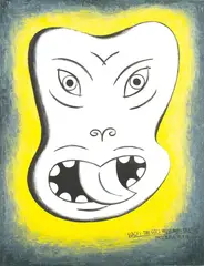 Wacky Tiki Goes Monumental by Dick Frizzell, oil on canvas, offered Mar 2024