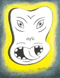 Dick Frizzell, Wacky Tiki Goes Monumental, oil on canvas