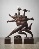 Paul Dibble, Busy Lady, cast bronze, two parts