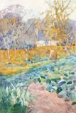 Frances Hodgkins, A Chelsea Garden, watercolour on paper