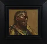 C. F. Goldie, ‘A Midsummer’s Day’, Maoriland: Pōkai - A Warrior Chieftain of the Ngāti Maru Tribe, oil on canvas on board