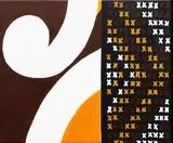 Hiria Anderson-Mita, Kowhaiwhai and Tukutuku, acrylic on canvas
