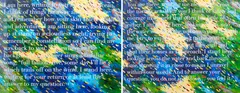 Elliot Collins, Across the Narrow Sea, giclée print on Ilford gold matte paper with acrylic embellishments, 25/50, diptych