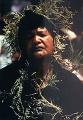 Brian Brake, Māori Edler at Tangi, Ngāruawāhia, Waikato, C-type print