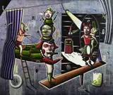Jennifer Dolezel, Theatre of Possibility, oil on canvas