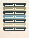Gordon Walters, Kura, screenprint, 8/150