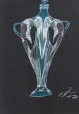 Bill Hammond, Urn Cornwall Road, ink and pastel on paper
