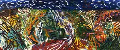 Jeffrey Harris, Landscape - Homage to Van Gogh XIX, oil on canvas