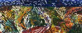 Jeffrey Harris, Landscape - Homage to Van Gogh XIX, oil on canvas