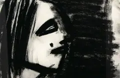 Untitled by Jeffrey Harris, charcoal on paper, offered Feb 2024