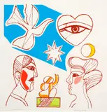 Pat Hanly, Wonder, screenprint, 14/35