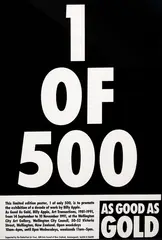 Billy Apple, 1 of 500 (1991), screenprint