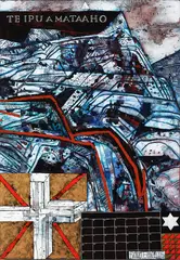 Robert Ellis, Te Ipu A Mataaho, acrylic on canvas