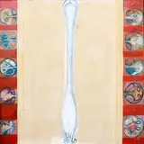 Shane Cotton, Cell, Block and System, oil and collage on canvas