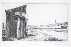 Grahame Sydney, Pisa Mail, etching, 13/40