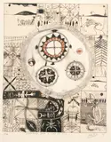John Pule, Toko Longa Faoa E Loto He Misi, lithograph, 13/26