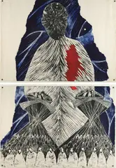 Simon Kaan, Manipulation!, screenprint, A/P, diptych