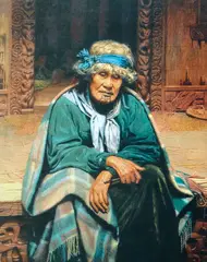 Charles Goldie, Memories: Ina Te Papatahi, a Chieftainess of the Ngāpuhi Tribe, print