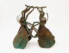 Betty Beadle, Untitled - Two Praying Mantis, cast bronze